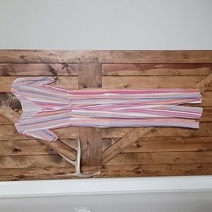 Entro striped jumpsuit